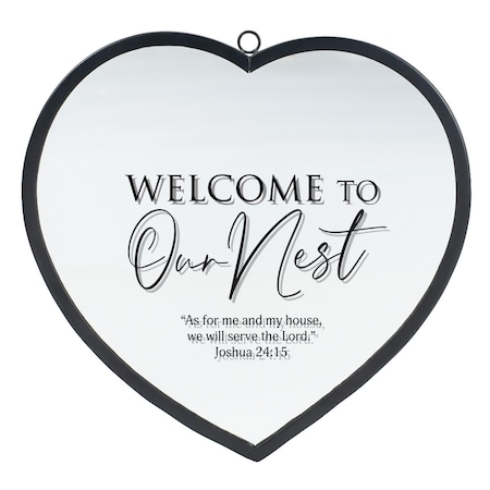 Dicksons Unisex Welcome To Nest Joshua 24 Large Metal Frame, Black - One Size HMW-12-24SBK